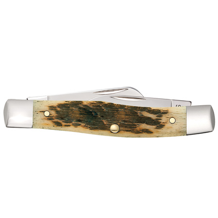 Case Cutlery Knife, Amber Bone Cv Medium Stockman 00079
